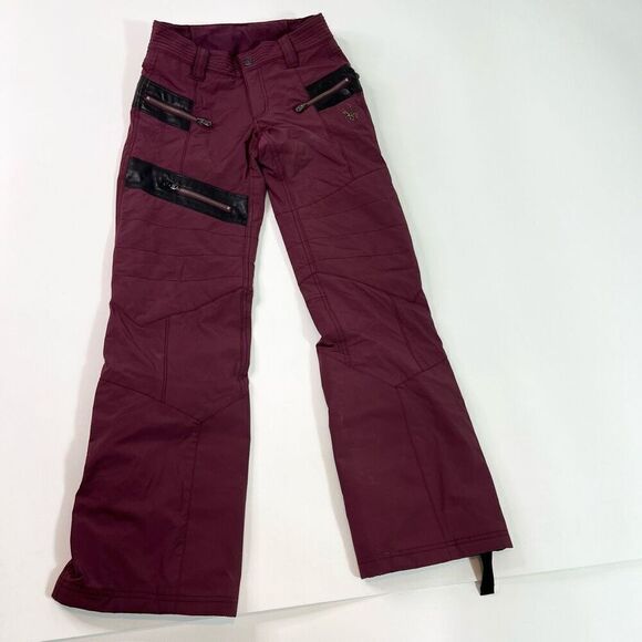 Spyder Ski Snow Pants Womens 4 Amour Purple Fini 564032 Insulated Pockets - Picture 1 of 16